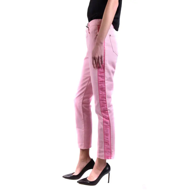 Women’s light pink pants with darker pink side stripe from Pink Chiara Ferragni Spring Summer collection