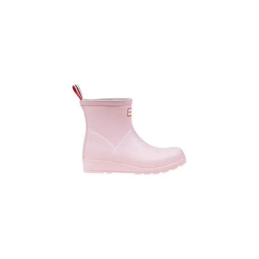 Pink rubber ankle boot from Hunter, made of 100% polyester for women