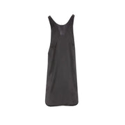 Pinko black silk sleeveless tank top with minimalist sheen
