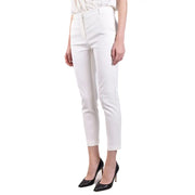Pinko white tailored trousers for women with a sleek straight-leg cut and clean stitching fall winter collection