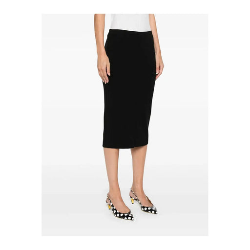 jupe crayon noire midi par Pinko Confectionné à partir d'un mélange de viscose convenant aux tenues formelles et décontractées pour femmes