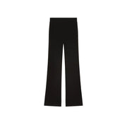Pinko Pantalon noir taille haute à jambes larges en viscose pour femme, à la silhouette élégante, idéal pour l'automne-hiver.
