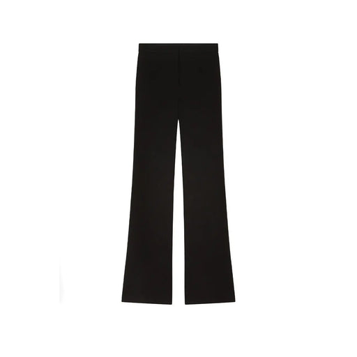 Pinko Pantalon noir taille haute en viscose pour femme, coupe slim, finition lisse, idéal pour l'automne et l'hiver.