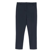 Pinko Pantalon slim en viscose bleue pour femme, coupe droite élégante et plis discrets, taille 32676