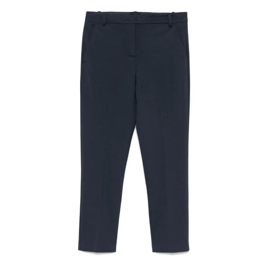 Pinko Pantalon slim en viscose bleue pour femme, coupe droite élégante et plis discrets, taille 32676