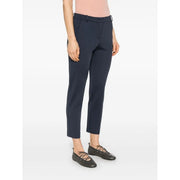 Pantalon slim bleu marine sur mesure par pinko Jean en viscose, coupe droite et plis discrets, taille 32676