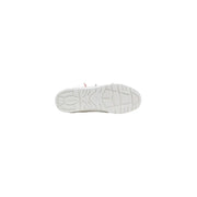 White rubber sole with a textured pattern and pinko logo on pinko women leather sneakers white lace up casual