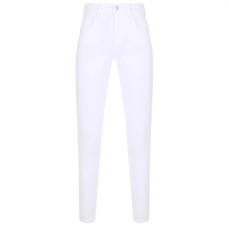 Pinko women spring summer white trousers high-waisted slim-fit jeans with clean minimalist design