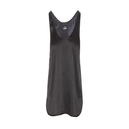 Pinko femmes tank top Robe débardeur en satin noir à fines bretelles et à l'éclat subtil, taille S