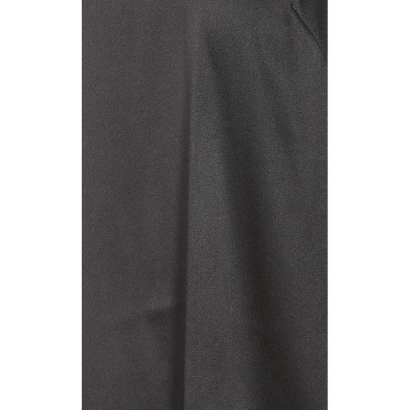 Pinko femmes tank top avec des bretelles en soie noire ornées d'un tissu texturé gris foncé et de subtiles coutures verticales.