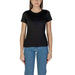 Plain black crew neck t-shirt with short sleeves from Calvin Klein Jeans