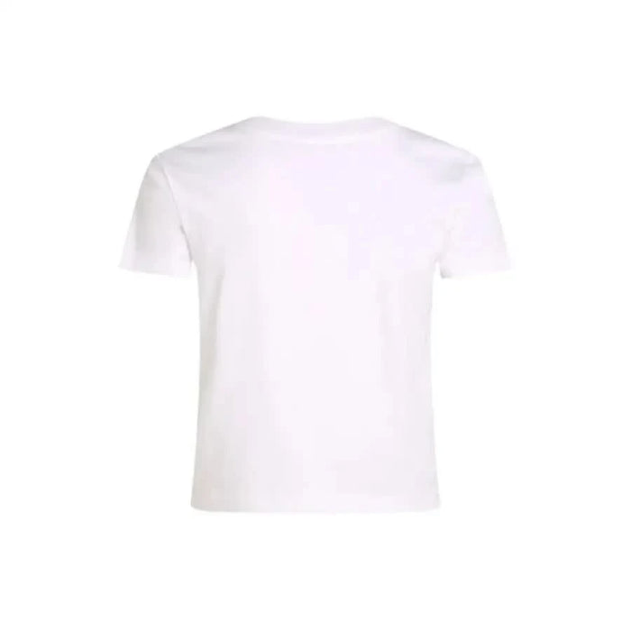 Plain white crew neck t-shirt from Calvin Klein Jeans made of organic cotton
