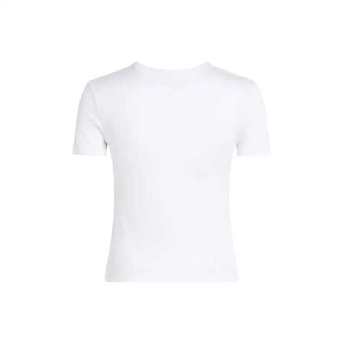 Plain white crew neck t-shirt from Calvin Klein Jeans for women