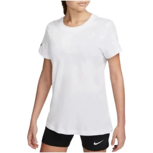 Plain white crew neck short sleeve Nike Women’s T-Shirt made of 100% cotton
