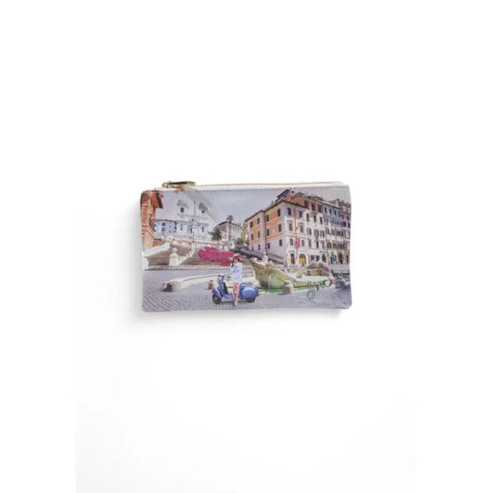 Paris Themed Zippered Pouch featuring a vibrant printed design for stylish storage