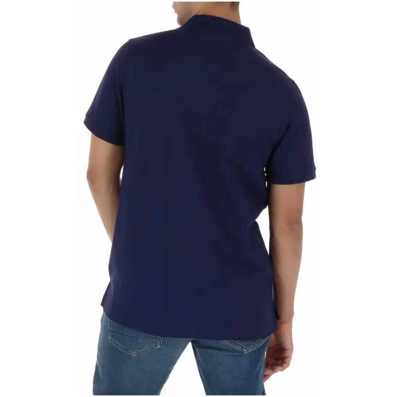 Polo homme Psycho Bunny bleu marine à manches courtes en coton, col classique et poignets côtelés B6K001CRPC