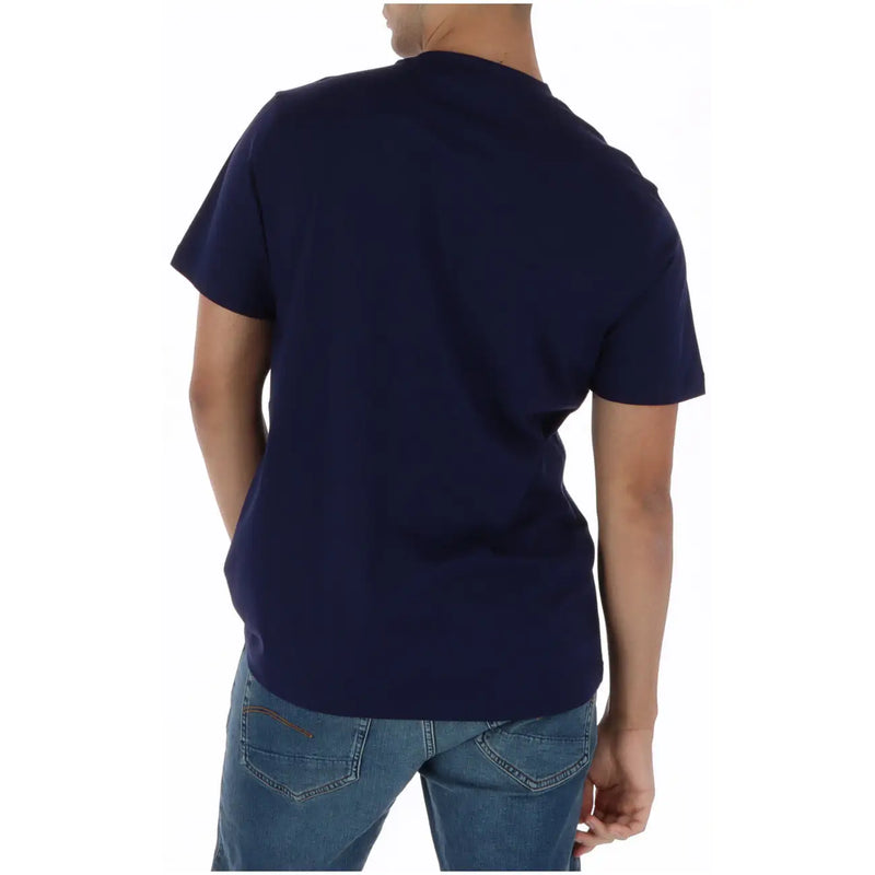 Psycho Bunny men t shirt navy blue short-sleeved round neck cotton casual wear mt0200250