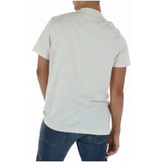 Psycho Bunny men t shirt white cotton round neck plain off white soft short-sleeved crew neck tee
