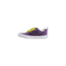Purple and white Vans Men’s Fall Winter Sneakers with yellow laces, showcasing stylish design