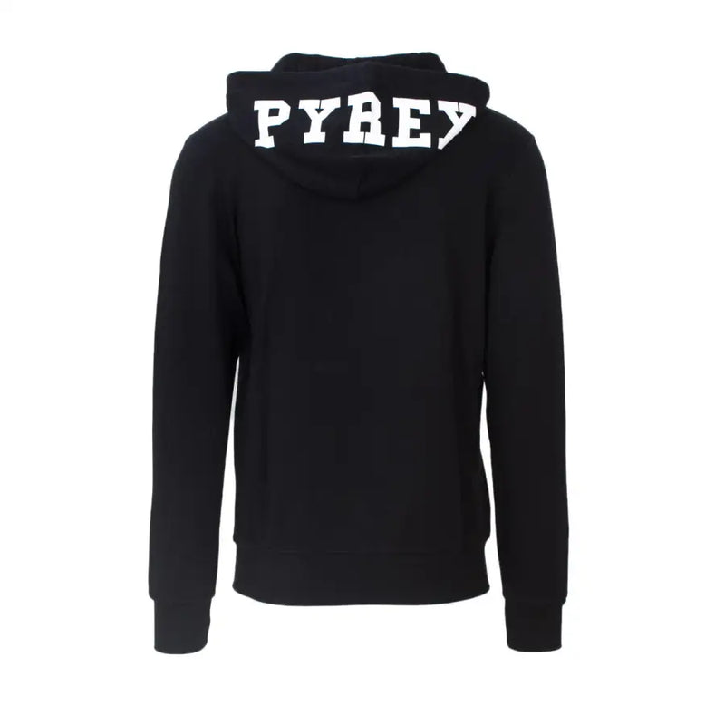 Pyrex black hooded sweatshirt made of 100 percent cotton featuring white lettering across the hood