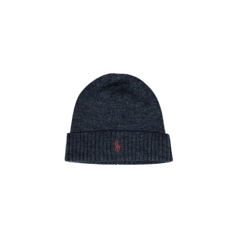Polo ralph lauren navy blue ribbed beanie with small embroidered logo.
