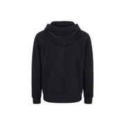 Sweat-shirt noir Ralph Lauren pour homme, en mélange de coton doux et lisse avec poignets côtelés et capuche.