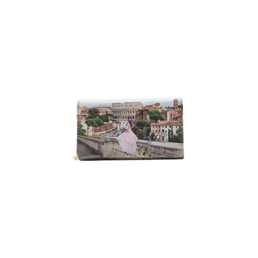 Cityscape Rectangular Wallet featuring a vibrant cityscape print design