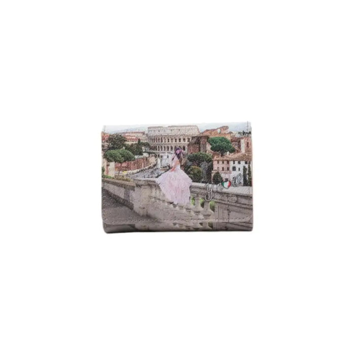 Rectangular wallet featuring scenic view of Rome in Parisian Scene design