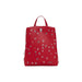 Red Faux Leather Backpack with Silver Eyelets showcasing a stylish design and durability