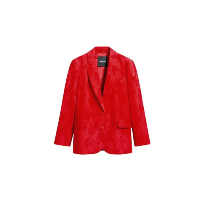 Red floral-patterned blazer from the Red Floral Patterned Blazer Suit collection