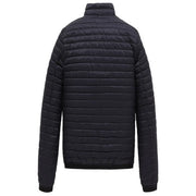 Doudoune matelassée noire à col montant et surpiqûres horizontales, modèle Refrigiwear pour homme, bleu, fermeture éclair intégrale, col roulé, référence b44584