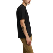Replay hommes t-shirt Vêtement décontracté en coton noir à manches courtes et col rond, vu de dos