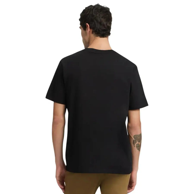 Replay hommes t-shirt T-shirt noir à manches courtes et col rond, confectionné dans une matière confortable pour une tenue décontractée.