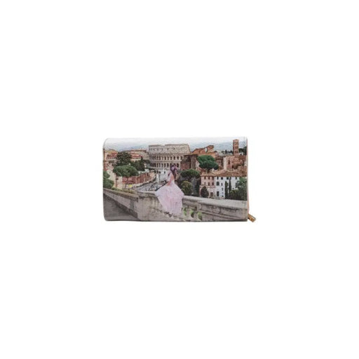Rome-themed Cityscape Rectangular Wallet showcasing iconic architectural landmarks