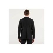 Blazer noir cintré à la coupe moderne et élégante et à la texture subtile pour homme, par RRD, veste en polyamide printemps-été