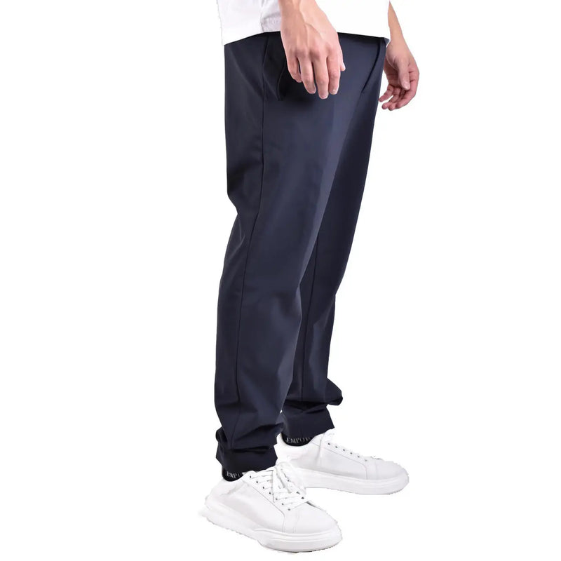 Pantalon fuselé en polyamide bleu marine foncé pour homme Rrd, au design moderne et élégant, avec des détails discrets sur les coutures latérales.