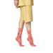 Salmon Flamingo Socks featuring salmon-colored socks with a pink panther pattern