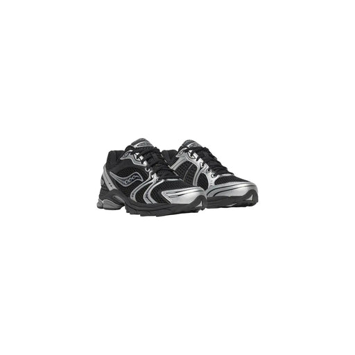 Saucony Baskets pour homme noires et argentées avec empeigne en mesh et renforts synthétiques conçues pour la performance en course à pied