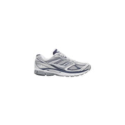 Saucony Baskets homme Progrid Guide 7 en textile gris avec empeigne en mesh argenté et marine et empiècements synthétiques