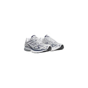 argent et bleu marine Saucony Baskets homme Progrid Guide 7 en textile gris, tige en mesh et semelle en caoutchouc