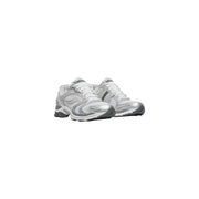 Saucony Baskets homme blanches en synthétique Progrid Triumph 4 avec empeigne en mesh argenté et détails noirs