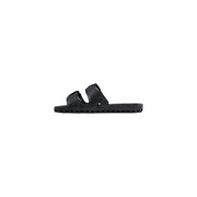 Black pvc sensi men slippers la jolla urban slide sandal with perforated upper and textured sole open toe design