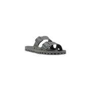 Sensi women PVC grey open toe La Jolla slippers with two adjustable straps and a textured sole