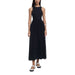 Sleeveless navy midi dress from the Sleeveless Midi and Maxi Dresses collection