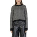 Vero Moda Black Striped Long Sweater with Round Neck, ideal for stylish winter fashion