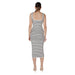 Striped sleeveless midi dress displayed on a mannequin for stylish summer wear