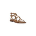 Studded brown leather gladiator sandal displayed in the Studded Brown Leather Sandal product