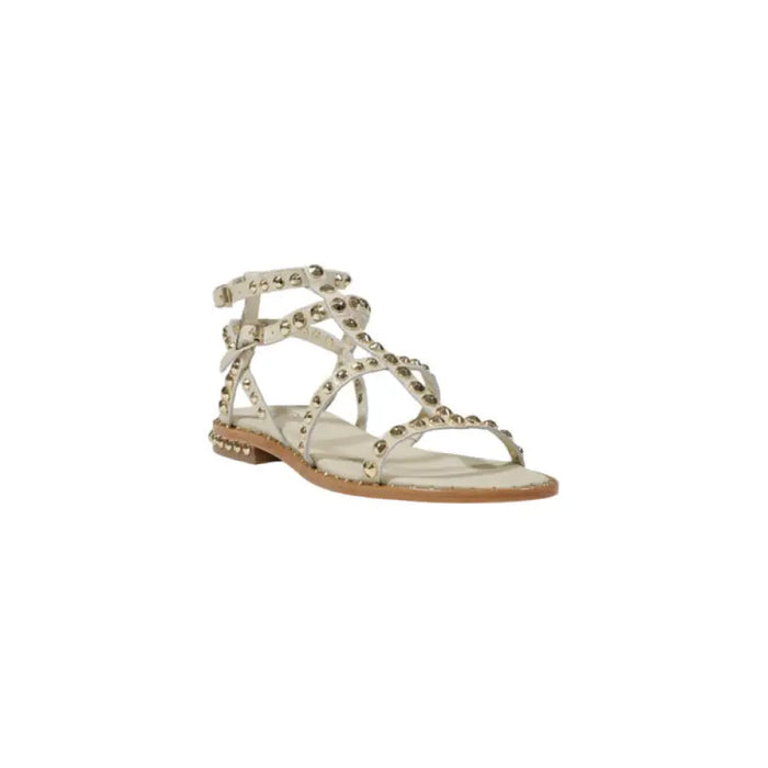 Studded Gladiator Sandal showcasing stylish leather straps and metal stud accents