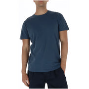 Superdry men t shirt navy blue short sleeve crew neck made of soft cotton fabric for casual wear
