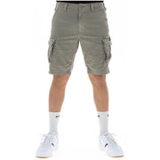 Superdry Short kaki pour homme, à poches cargo multiples et fermeture boutonnée, vue de face